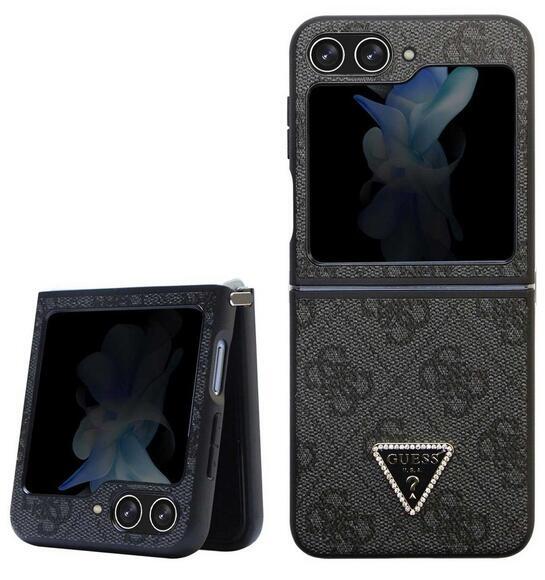 Guess Leather Triangle Case Galaxy Z Flip 5, Grey4