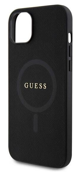 Guess Saffiano MagSafe kryt iPhone 15, Black4