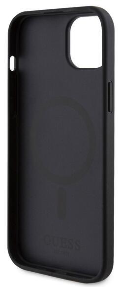 Guess Saffiano MagSafe kryt iPhone 15 Plus, Black4