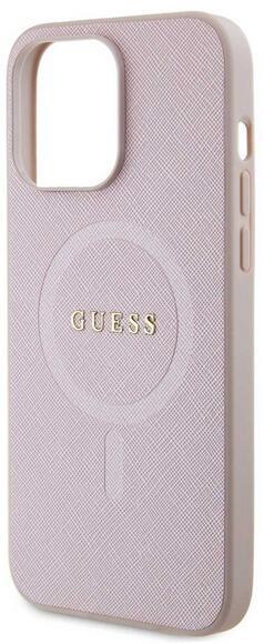 Guess Saffiano MagSafe kryt iPhone 15 Pro Max,Pink4