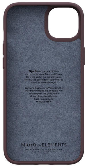 Njord Genuine Leather Case iPhone 14 Plus, Dark Brown4