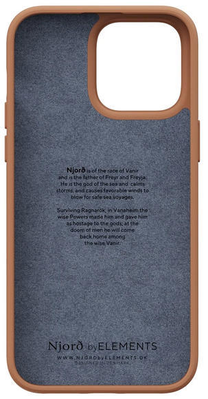 Njord Genuine Leather Case iPhone 14 Pro Max, Cognac4