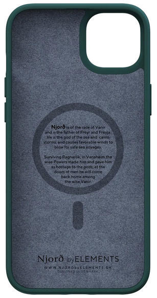 Njord Salmon Leather Case iPhone 14 Plus, Green4