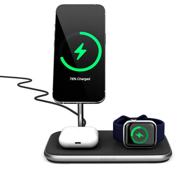 Epico 3in1 MagSafe Wireless Charger, Black4