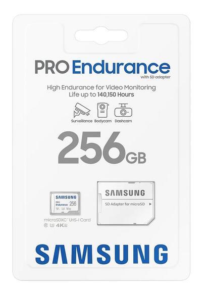 Samsung micro SDXC 256GB PRO Endurance + SD adapté4