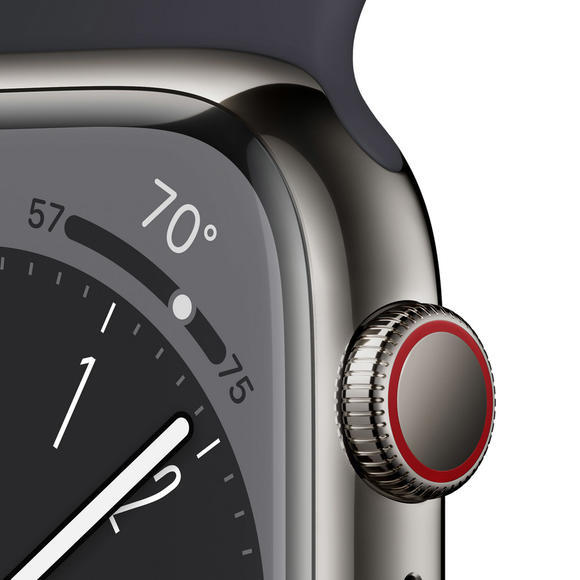 Apple Watch S8 Cell 41mm Graphite Steel, Midnight 4