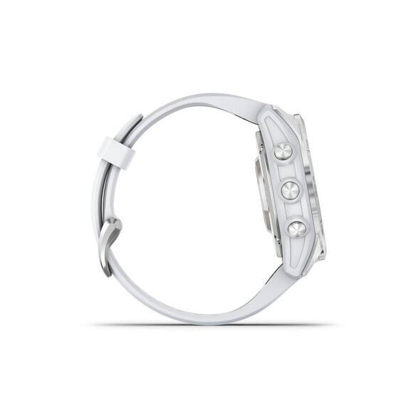 Garmin epix Pro Glass, 42mm, Silver/White Band 4