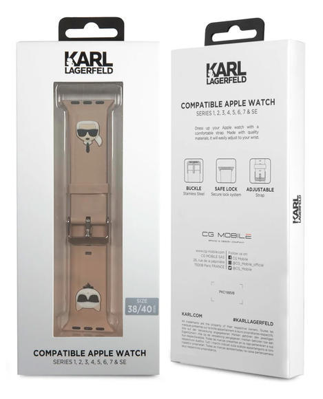 Karl Lagerfeld & Choupette řemínek Apple 38/40,Pin4