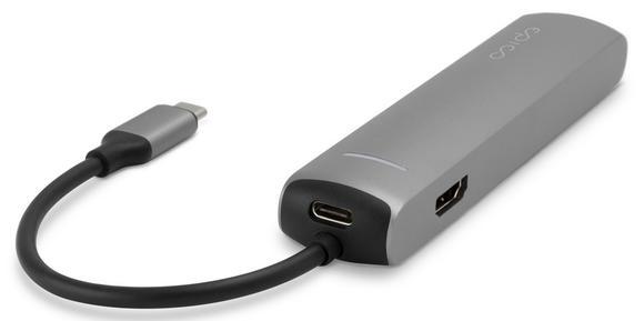 Epico USB-C hub slim Silver4