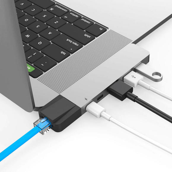 HyperDrive NET Hub pro USB-C pro MacBook Pro, Silver4