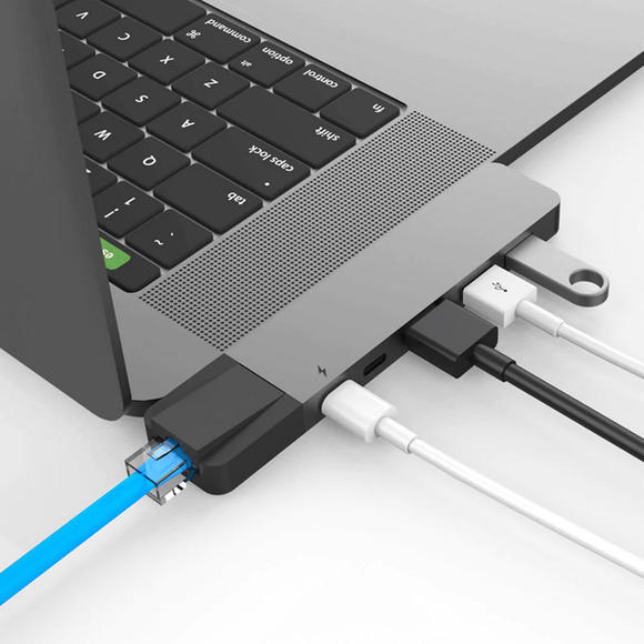 HyperDrive NET Hub pro USB-C pro MacBook Pro, Gray4