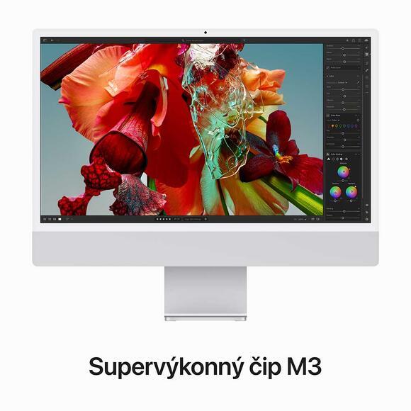 iMac 24" 4.5K, M3 8-CPU/10-GPU/8GB/512GB/CZ Silver4