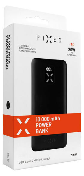 FIXED Zen Powerbank 10.000mAh s LCD PD 20W, Black5