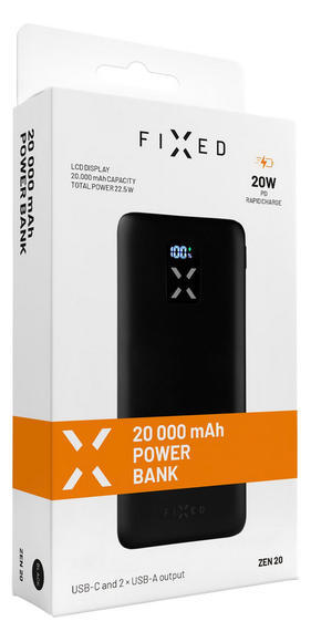 FIXED Zen Powerbank 20.000mAh s LCD PD 20W, Black5