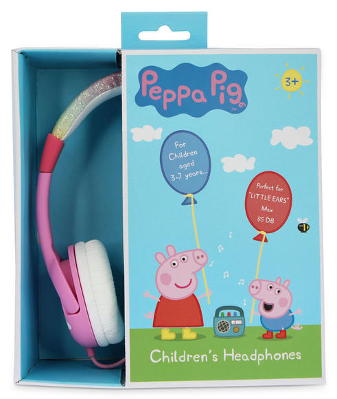 OTL Peppa Pig Rainbow dětská sluchátka 3,5mm5
