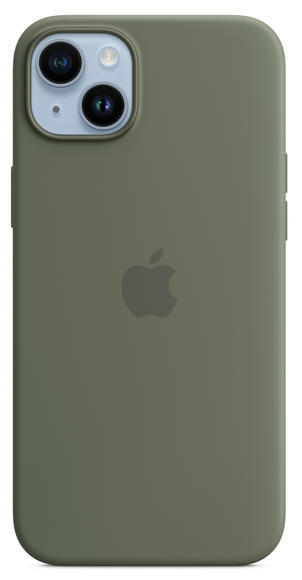 iPhone 14 Plus Silicone Case MagSafe - Olive5