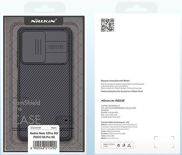 Nillkin CamShield Pro Redmi Note 12 Pro 5G, Black5