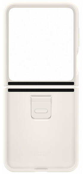 Samsung Silicone Case with Ring Z Flip 5, Cream5