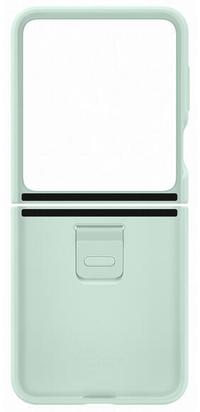 Samsung Silicone Case with Ring Z Flip 5,Ocean Gre5