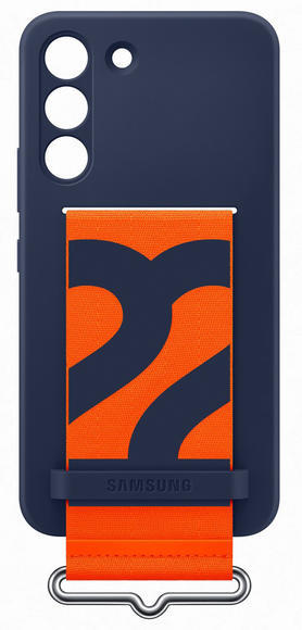 Samsung Silicone Cover with Strap S22, Navy5