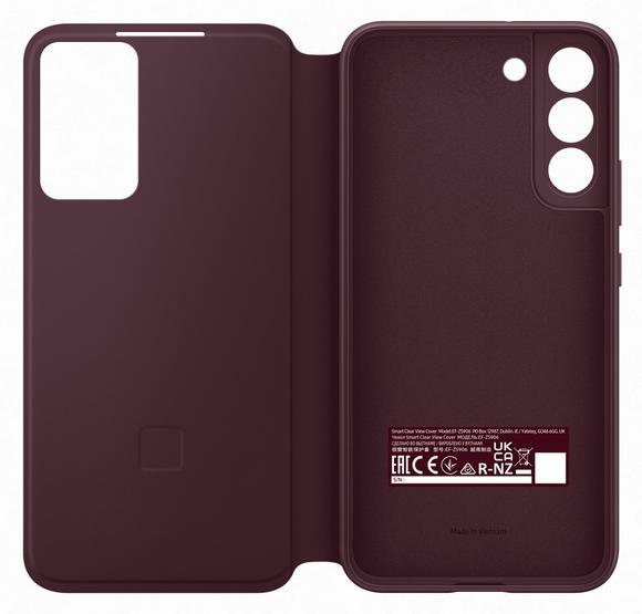 Samsung Smart Clear View Cover S22+, Burgundy5