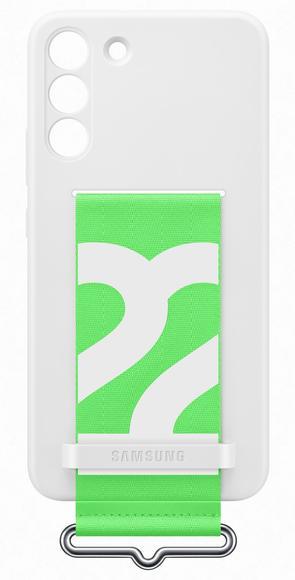 Samsung Silicone Cover with Strap S22+, White5
