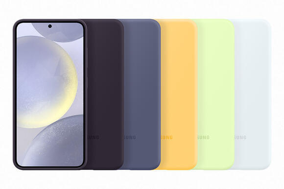 Samsung Silicone Case Galaxy S24, Light Green5