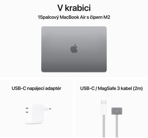 MacBook Air 15,3" M2 8-CPU/10-GPU/8GB/512GB/CZ/Space Grey5