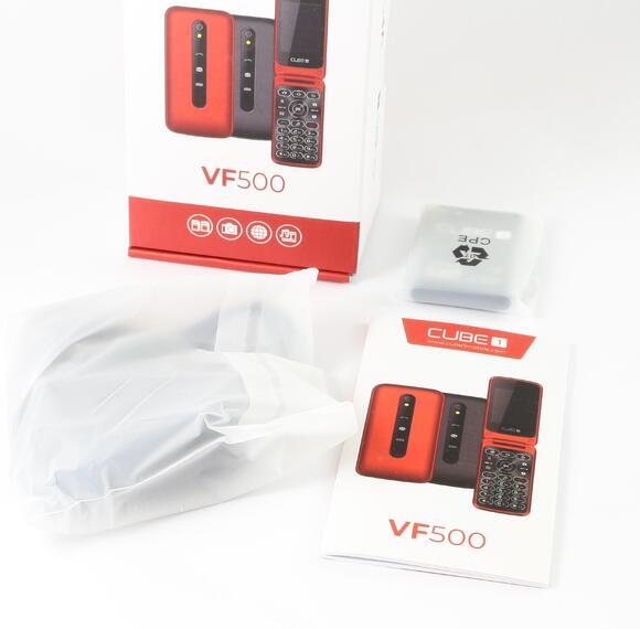 CUBE1 VF500 tlačítkový telefon typ V - Red5