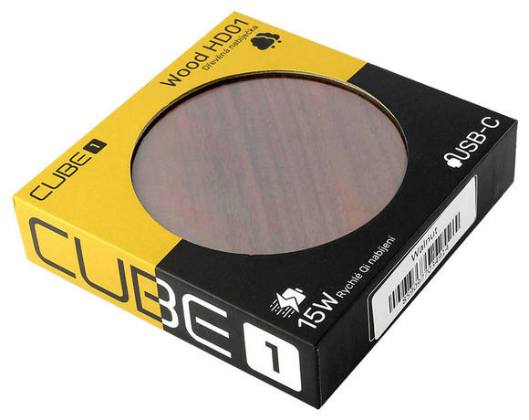Bezdrátová nabíječka CUBE1 Wood HD01 - Ořech6
