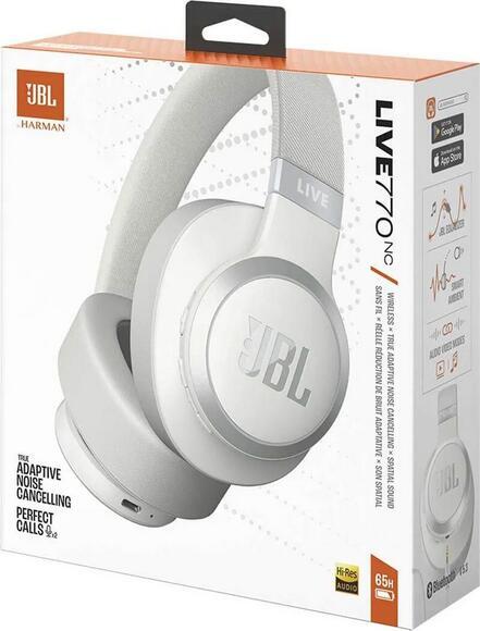 JBL Live 770NC bezdrátová stereo sluchátka, White6