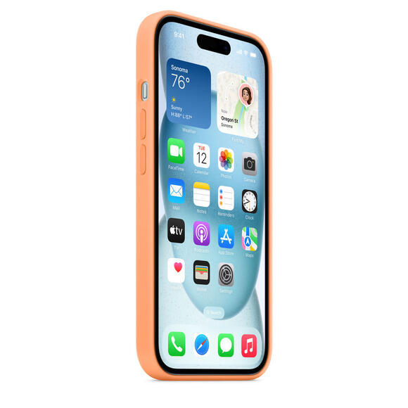 iPhone 15 Silicone Case MagSafe Orange Sorbet6