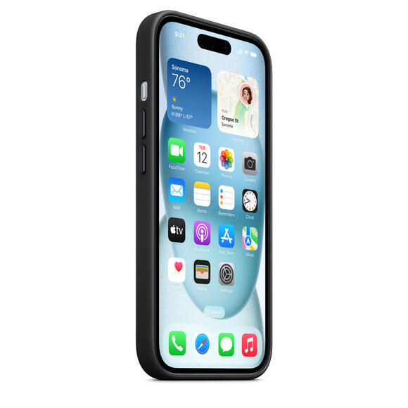 iPhone 15 FineWoven Case MagSafe Black6