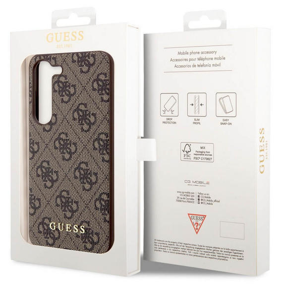 Guess Charms Hard Case 4G Samsung S23, Brown6