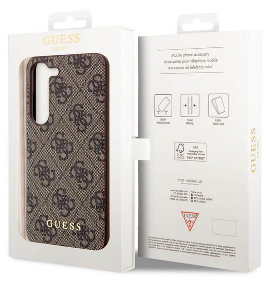Guess Charms Hard Case 4G Samsung S23+, Brown6