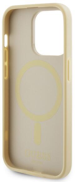 Guess Saffiano MagSafe kryt iPhone 15 Pro, Beige6