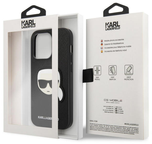 Karl Lagerfeld Saffiano Case Karl Head iPhone 14 Pro Max6