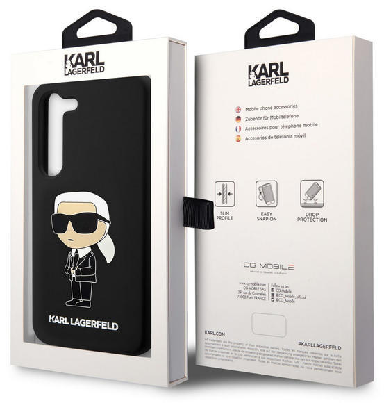 Karl Lagerfeld L. Silicon Ikonik Samsung S23,Black6