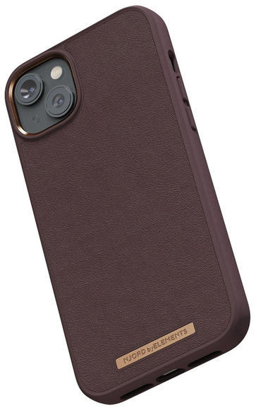 Njord Genuine Leather Case iPhone 14 Plus, Dark Brown6