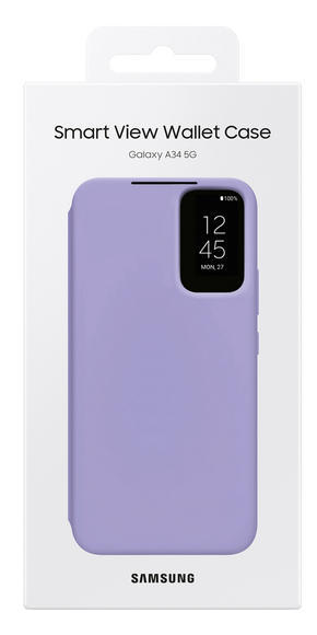 Samsung Smart View Wallet Case Galaxy A34 5G,Purpl6