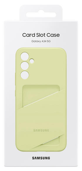 Samsung Card Slot Case Galaxy A34 5G, Lime6