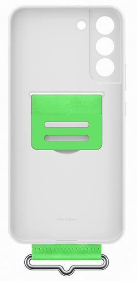 Samsung Silicone Cover with Strap S22+, White6