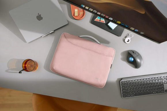 Tomtoc Briefcase 16" MacBook Pro, růžová6