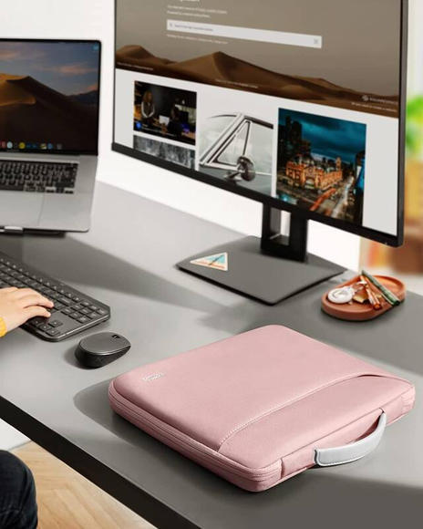 Tomtoc Briefcase 16" MacBook Pro, růžová7