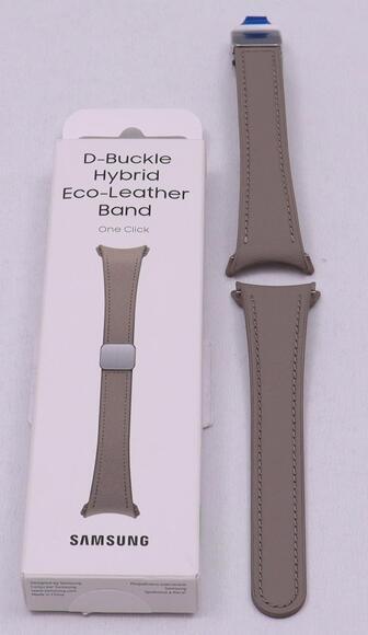 D-Buckle Hybrid Eco-Leather Band Slim, S/M, Etoupe7