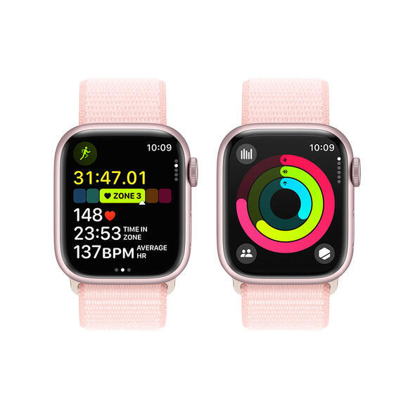 Apple Watch Series 9 41mm Pink, Pink Sport Loop8