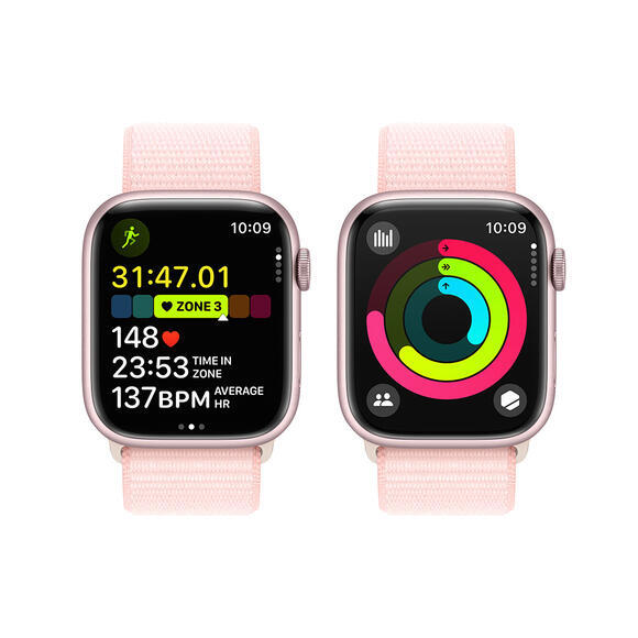 Apple Watch Series 9 45mm Pink, Pink Sport Loop8